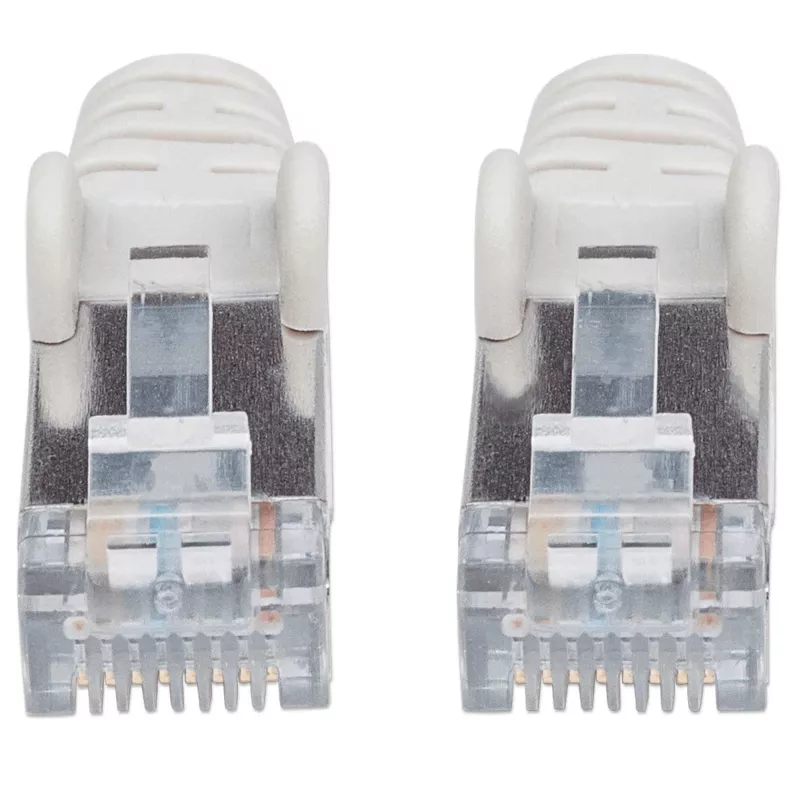 Intellinet tinklo jungiamasis laidas, Cat7 kabelis / Cat6A kištukai, 20 m, pilka, varis, S/FTP, LSOH / LSZH, PVC, RJ45, auksuoti kontaktai, apsaugotas nuo užkliuvimo, su gaubtu, viso gyvenimo garantija