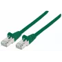 Intellinet tinklo jungiamasis laidas, Cat7 kabelis / Cat6A kištukai, 10 m, žalias, varinis, S/FTP, LSOH / LSZH, PVC, RJ45, paauksuoti kontaktai, su apsauga nuo užkliuvimo, su gaubteliais, viso gyvenimo garantija