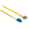 Intellinet Fiber Optic Patch Cable OS2 LC/ST 2m Duplex Single-Mode 9/125 µm LSZH geltona