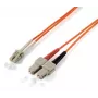 Equip optinis šviesolaidinis kabelis LC/SC 62.5/125μm 3,0 m, oranžinis