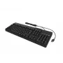 Klaviatūra KeySonic KSK-8040U-CR su integruota kortelių skaitytuvu, USB, juoda