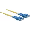 Intellinet Fiber Optic Patch Cable, OS2, SC/SC, 5m, Geltonas, Duplex, Vienmodis, 9/125 µm, LSZH, Pluoštas, Viso gyvenimo garantija