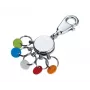 Raktų pakabukas TROIKA PATENT/Colour KYR61/CH įvairiaspalvis sidabrinis žalvaris
