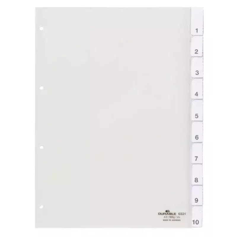 Durable 6821-19 skaitmeninis skirtukų indeksas