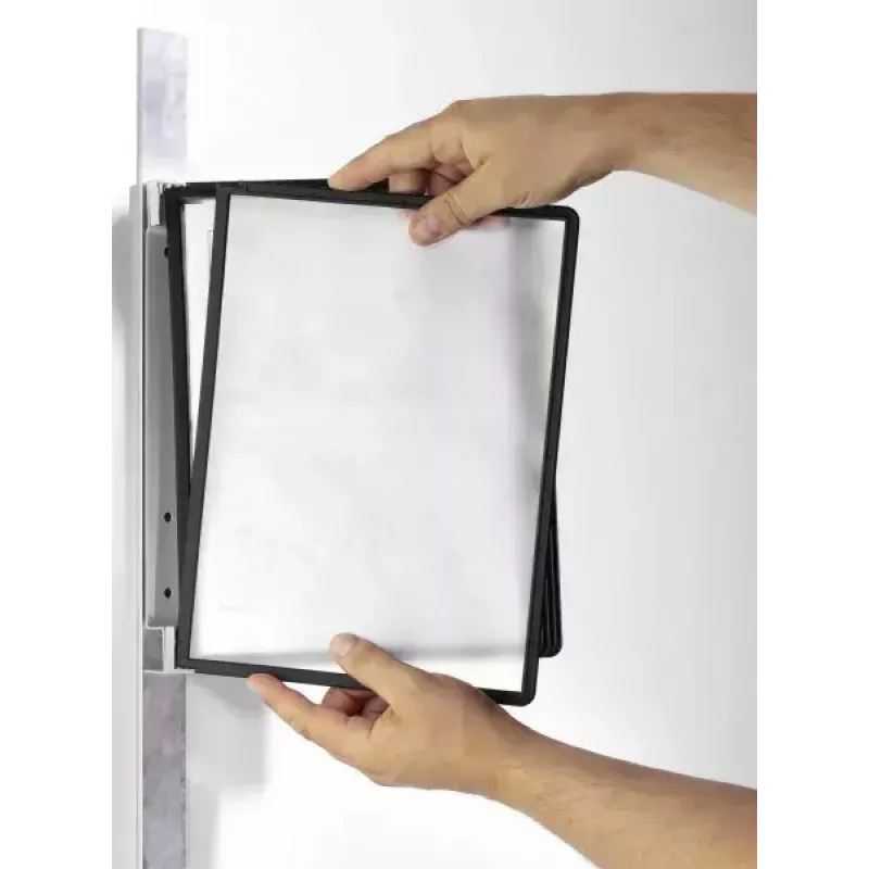 Durable Vario magnet wall 5 dokumentų stovas A4 portretui magnetinis su 5 SHERPA plokštėmis