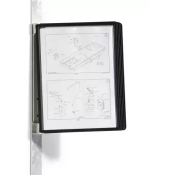 Durable Vario magnet wall 5 dokumentų stovas A4 portretui magnetinis su 5 SHERPA plokštėmis
