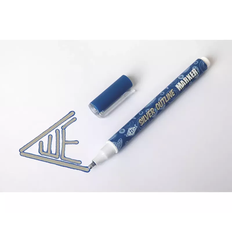 Wedo Silver Outline marker 6 vnt. Oranžinis rinkinys