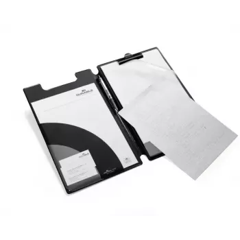 Durable 2332-01 A4 PVC segtuvas su segtuku, juodas
