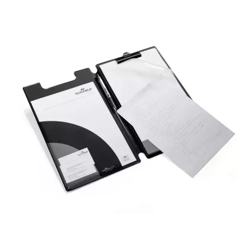 Durable 2332-01 A4 PVC segtuvas su segtuku, juodas