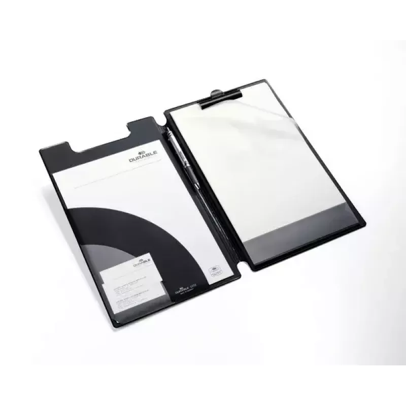 Durable 2332-01 A4 PVC segtuvas su segtuku, juodas