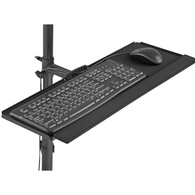Multimedijos vežimėlis Equip 17 inch–32 inch vieno monitoriaus mobili darbo stotis