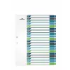 Blank tab index Durable 679727 Daugiaspalvis Polipropilenas 245x305 mm