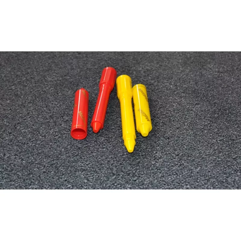 Crayon Malinos 301036 6 vnt. Įvairiaspalviai Juoda Mėlyna Žalia Raudona Violetinė Geltona