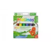 Crayon Malinos 301036 6 vnt. Įvairiaspalviai Juoda Mėlyna Žalia Raudona Violetinė Geltona