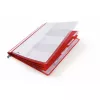 Durable 255503 plastikinis aplankas dokumentams raudonas permatomas 5 vnt.