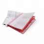 Durable 255503 plastikinis aplankas dokumentams raudonas permatomas 5 vnt.