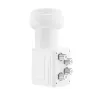 Hama 00205377 Quad-LNB su 4 išėjimais, 0,3 dB triukšmo koeficientas, baltas