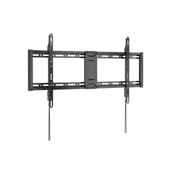 Fiksuotas plonas TV sieninis laikiklis EQUIP 43–95 col., VESA 200×200–800×400, maks. 75 kg, juodas