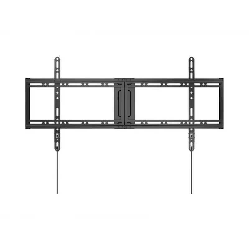 Fiksuotas plonas TV sieninis laikiklis EQUIP 43–95 col., VESA 200×200–800×400, maks. 75 kg, juodas