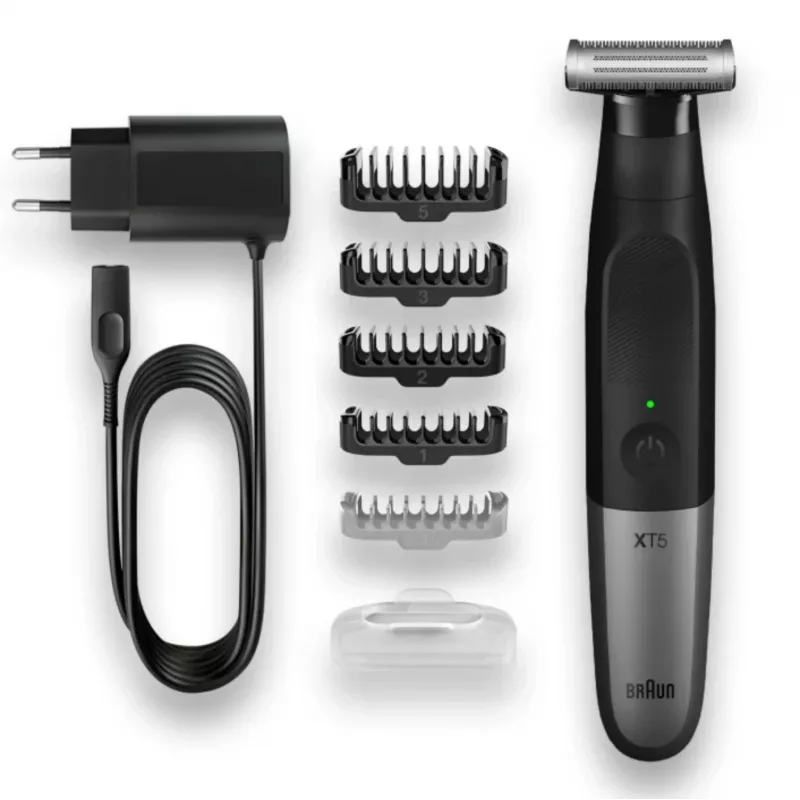 Braun XT5100 plaukų kirpimo mašinėlė / skutimosi aparatas, juoda, sidabrinė