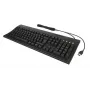Klaviatūra KeySonic KSK-8041U-CR su išmaniąja kortelių skaitytuvu, USB, vokiškas išdėstymas, juoda