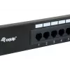 Equip 16-Port Cat.5e Nesubalansuotas Pataisos Skydelis, Juodas