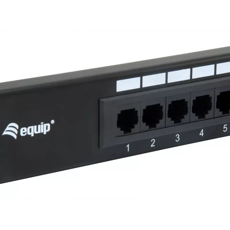 Equip 16-Port Cat.5e Nesubalansuotas Pataisos Skydelis, Juodas