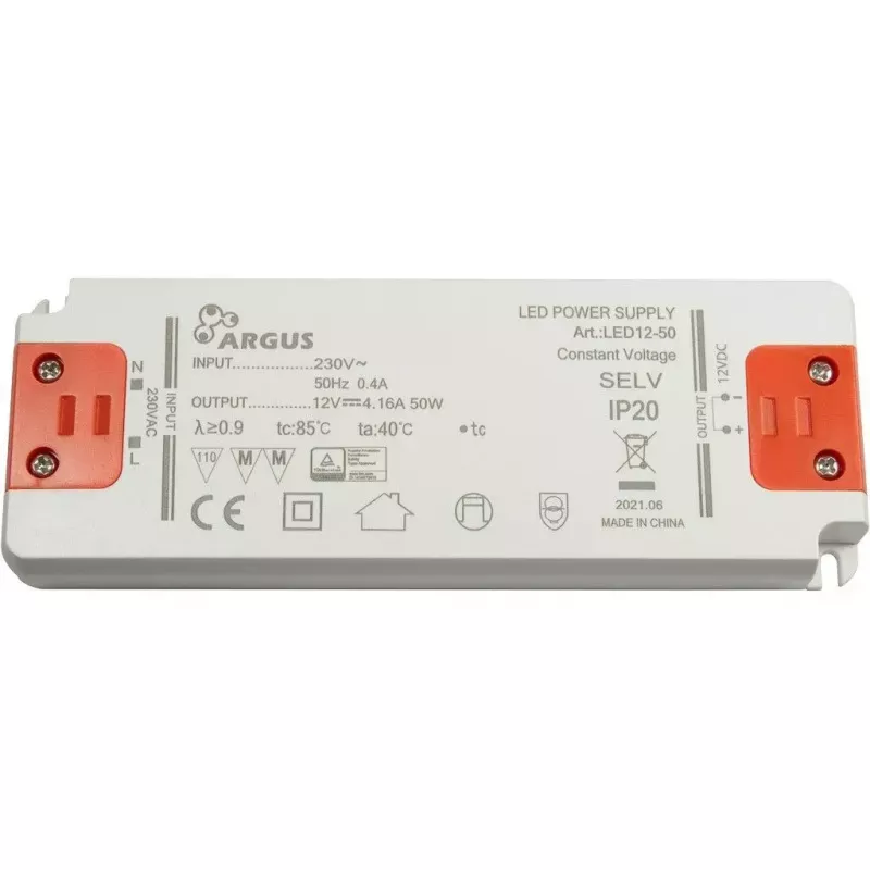 LED maitinimo šaltinis Inter-Tech LED12-50 50W IP20 100000h