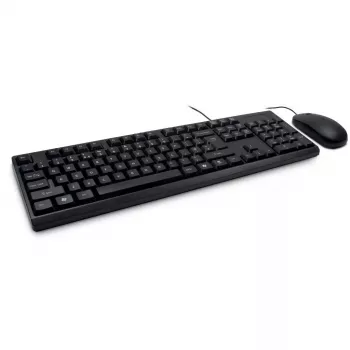 Klaviatūra Inter-Tech NK-1000EC su pele, biuro USB, QWERTY, juoda