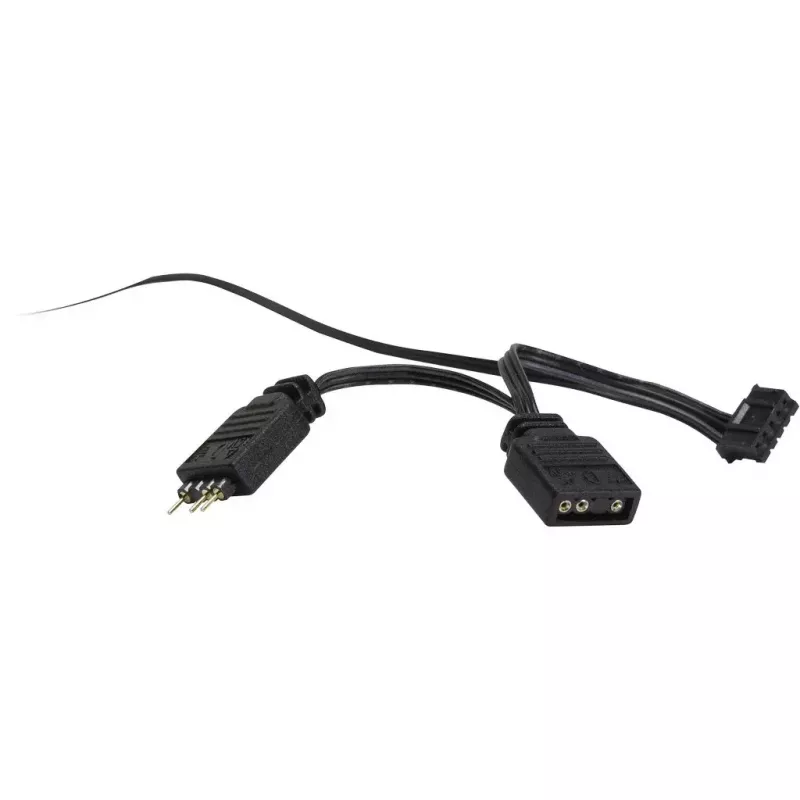 Ventiliatorius Inter-Tech RS-041 RGB 12 cm juodas