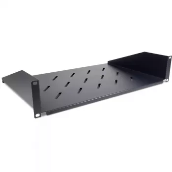 Stelažo lentyna Inter-Tech 88887344 19 inch 2U juoda RAL 9005