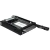 Inter-Tech ST-2523 Black – karštai keičiamas dviejų 2,5 inch diskų korpusas 3,5 inch lizdui
