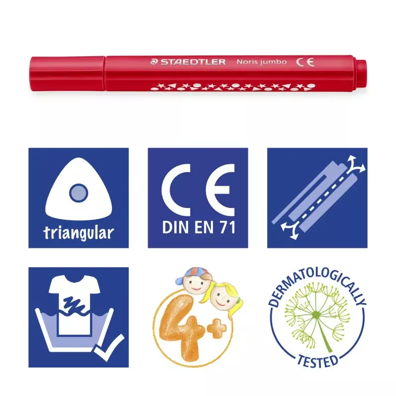 Feltukai Staedtler Noris jumbo 328-B 12 vnt.