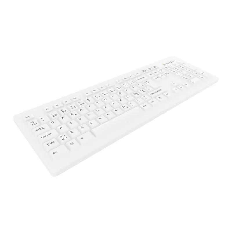 Contour Design Active Key ClassicClean medicininė klaviatūra, nuimamas dangtelis, pilno dydžio, belaidė, balta, PN C8100