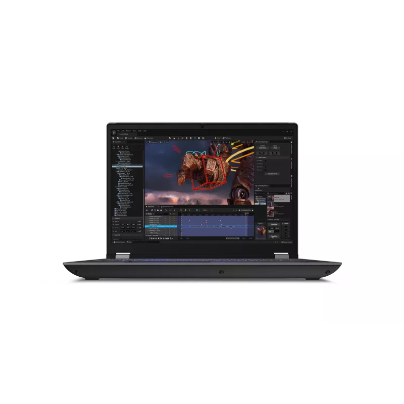Lenovo ThinkPad P16 Gen 2 nešiojama darbo stotis, 16 inch WQXGA, i7-14700HX, 32GB DDR5, 1TB SSD, NVIDIA RTX 2000 Ada, Wi-Fi 6E, Windows 11 Pro, pilka/juoda