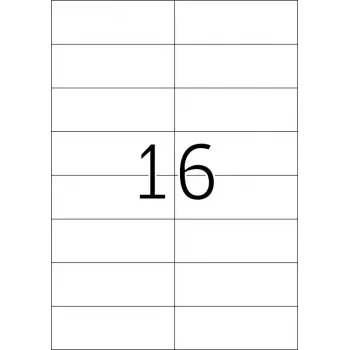 Lipnių etikečių spausdinimo lapai HERMA Labels Premium A4 105x37 mm