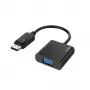 Hama 00200337 vaizdo kabelio adapteris DisplayPort į VGA (D-Sub) juodas