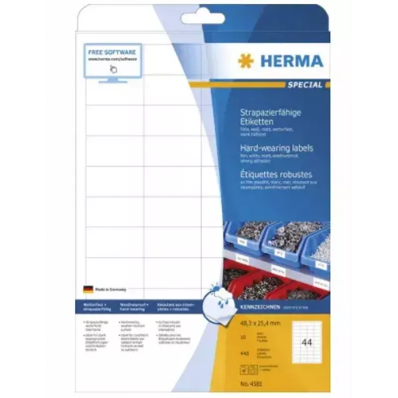 Lipni etiketė spausdintuvui HERMA 4581