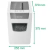 Smulkintuvas Leitz IQ Slim Home Office P4, kryžminis pjovimas, 22 cm, 4 x 28 mm, 23 l, 10 lapų, 58 dB