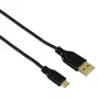 Hama 0,75 m USB 2.0 A – Micro-USB B laidas, juodas