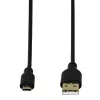 Hama 0,75 m USB 2.0 A – Micro-USB B laidas, juodas