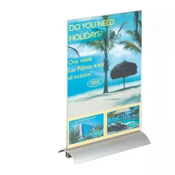 Durable A4 Presenter 8589-19 – stovas A4 dokumentams, dvipusis informacinis stendas