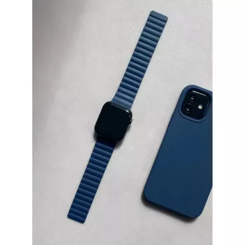 Decoded D21AWS44TS3SMNY – magnetinis laikrodis Apple Watch iš silikono, tamsiai mėlynas