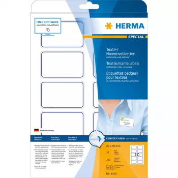 Lipnūs etikečių lapai HERMA 4410 Suapvalintas stačiakampis