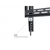 Laikiklis sieninis MULTIBRACKETS M Universal HD Portrait 60–100 colių ekranams, VESA 200x200–400x600, 100 kg, juodas
