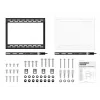 Laikiklis sieninis MULTIBRACKETS M Universal HD Portrait 60–100 colių ekranams, VESA 200x200–400x600, 100 kg, juodas