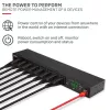Lindy IPower Switch Classic 8 nuotolinio valdymo maitinimo skirstytuvas, 220 V, 1.48 kg, 483 x 90 x 43 mm