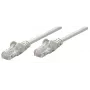 Intellinet Network Patch Cable, Cat6A, 20m, Pilka, Varis, S/FTP, LSOH / LSZH, PVC, RJ45, Auksuoti kontaktai, Su apsauga nuo užkliuvimo, Su batais, Viso gyvenimo garantija