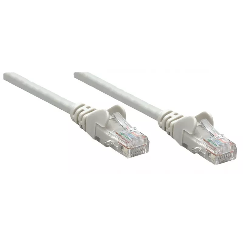 Intellinet Network Patch Cable, Cat6A, 20m, Pilka, Varis, S/FTP, LSOH / LSZH, PVC, RJ45, Auksuoti kontaktai, Su apsauga nuo užkliuvimo, Su batais, Viso gyvenimo garantija