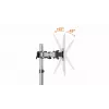 Monitorio laikiklis Durable 509523 27 colių sieninis spaustuvas sidabrinis 8 kg
